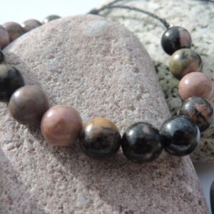 Bracelet Femme Rhodonite 6 mm